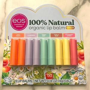 EOS 9 pack organic lip balm